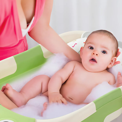 baignoire pliable bébé whopper coussin réducteur