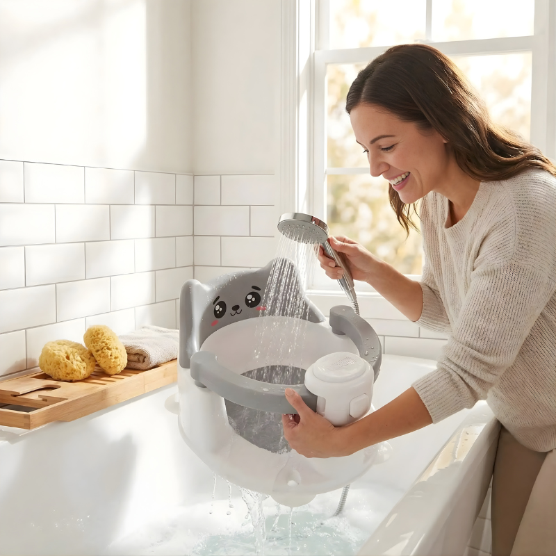 siège de bain bébé 6 mois ergosafe nettoyage facile
