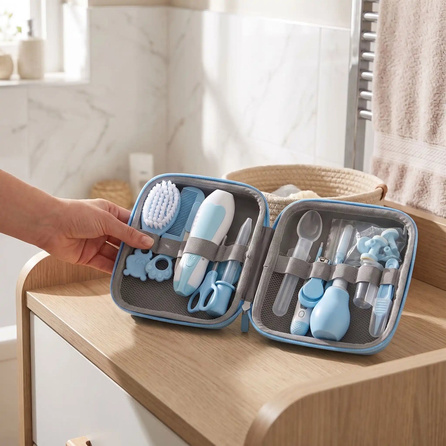 trousse de toilette garçon bluedy kit complet