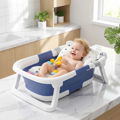 baignoire bébé pliable aquaspa coussin ergonomique