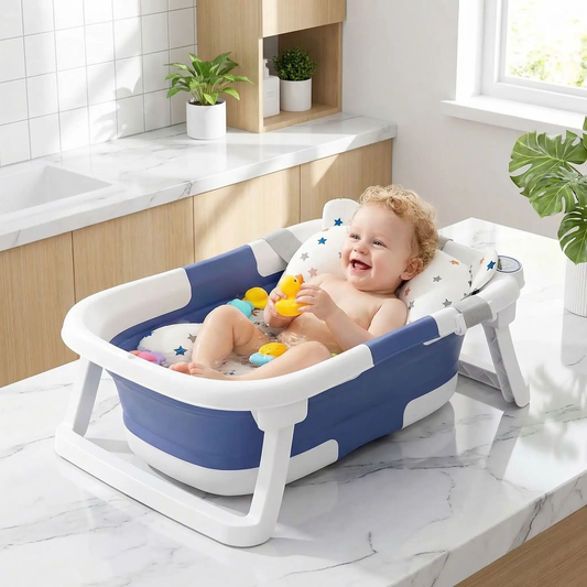 baignoire bébé pliable aquaspa coussin ergonomique