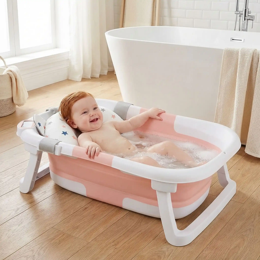 baignoire bébé pliable cocoonspa coussin moelleux