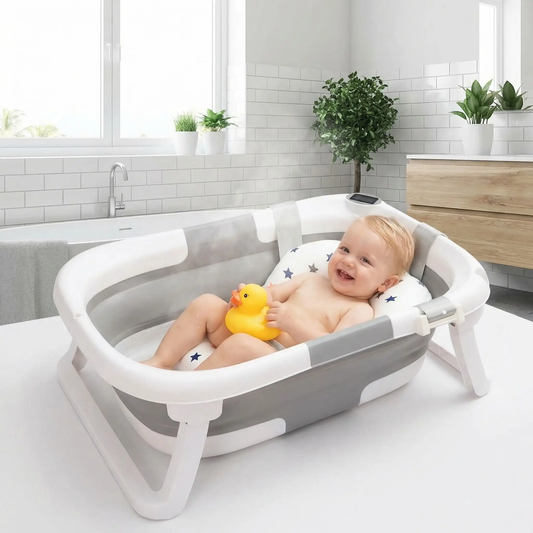 baignoire bébé pliable zenspa coussin moelleux