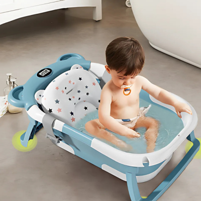 baignoire pliable bebe cuddlybear coussin ultra doux
