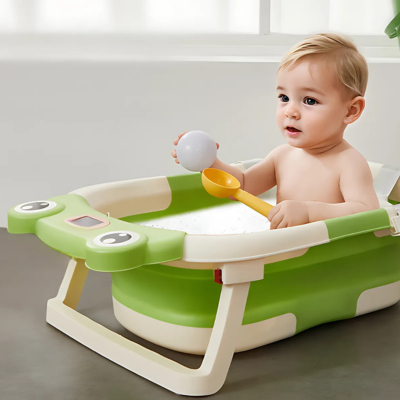 baignoire pliable bébé whopper-thermomètre intégré