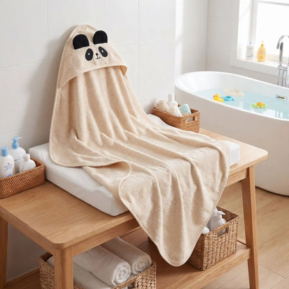 cape de bain bebe bambou design mignon