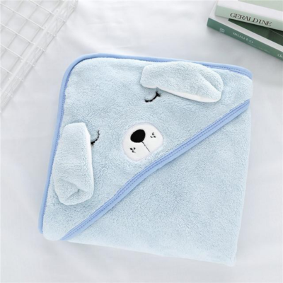 cape de bain bébé chien oreille