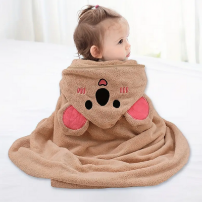 bébé assis porte cape de bain bébé koala