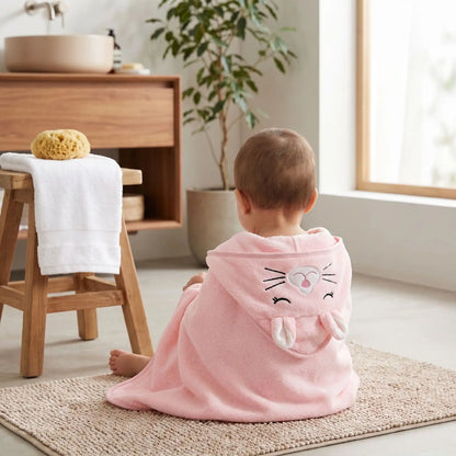 cape de bain bébé misty capuche intégrée