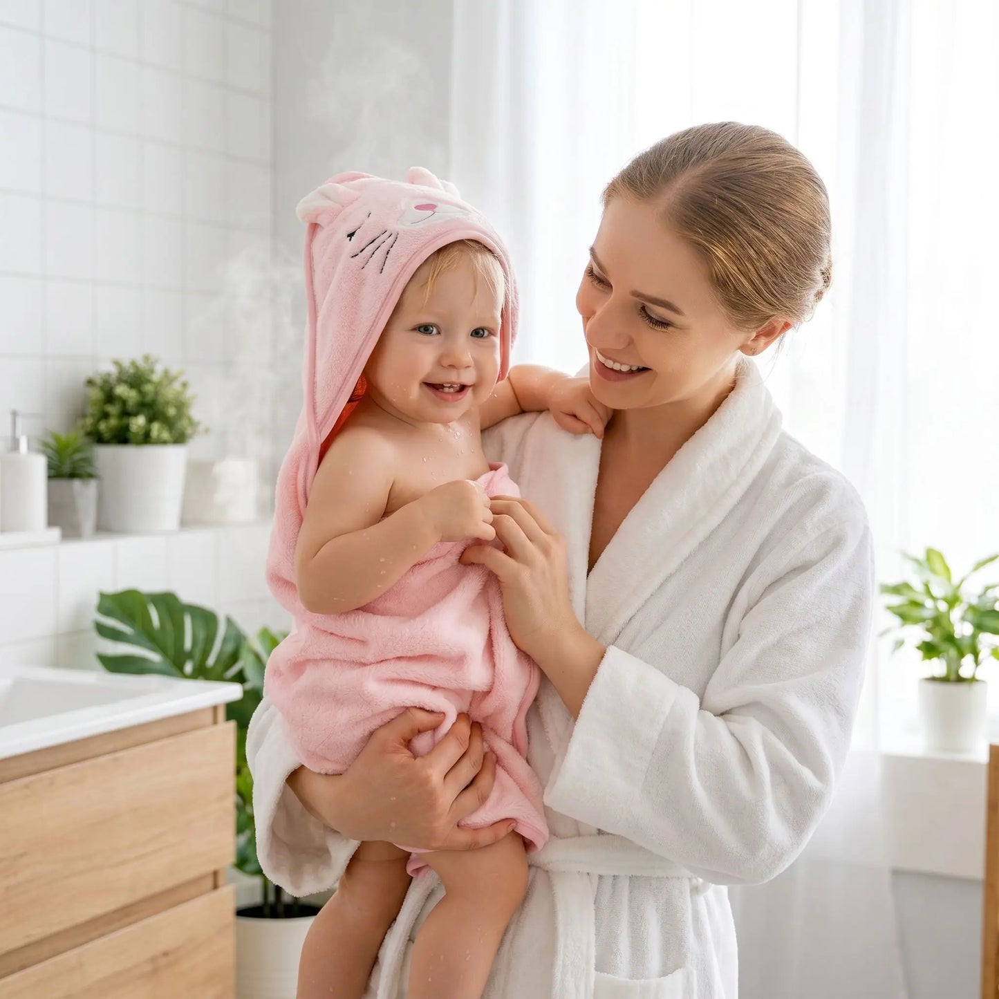 cape de bain bébé misty sortie bain chaude