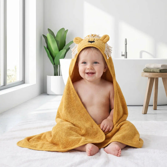 cape de bain bebe roary capuche intégrée