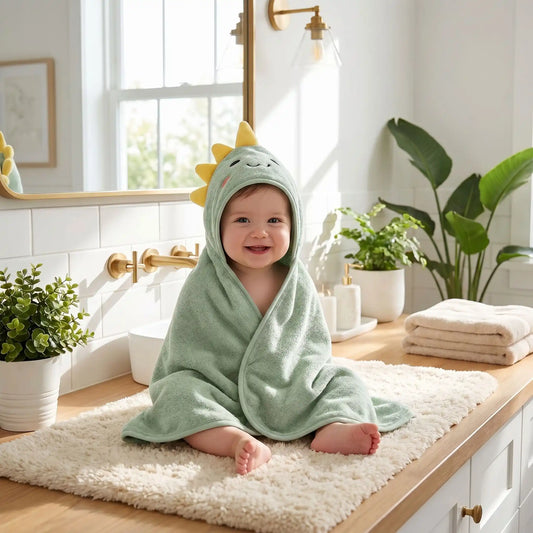 cape de bain dinoo serviette moelleuse