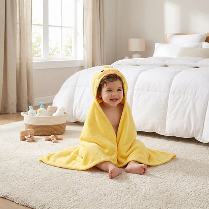 capes de bain daffy en microfibre après bain