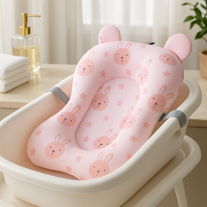 coussin de bain bebe fluffi support baignoire ergonomique