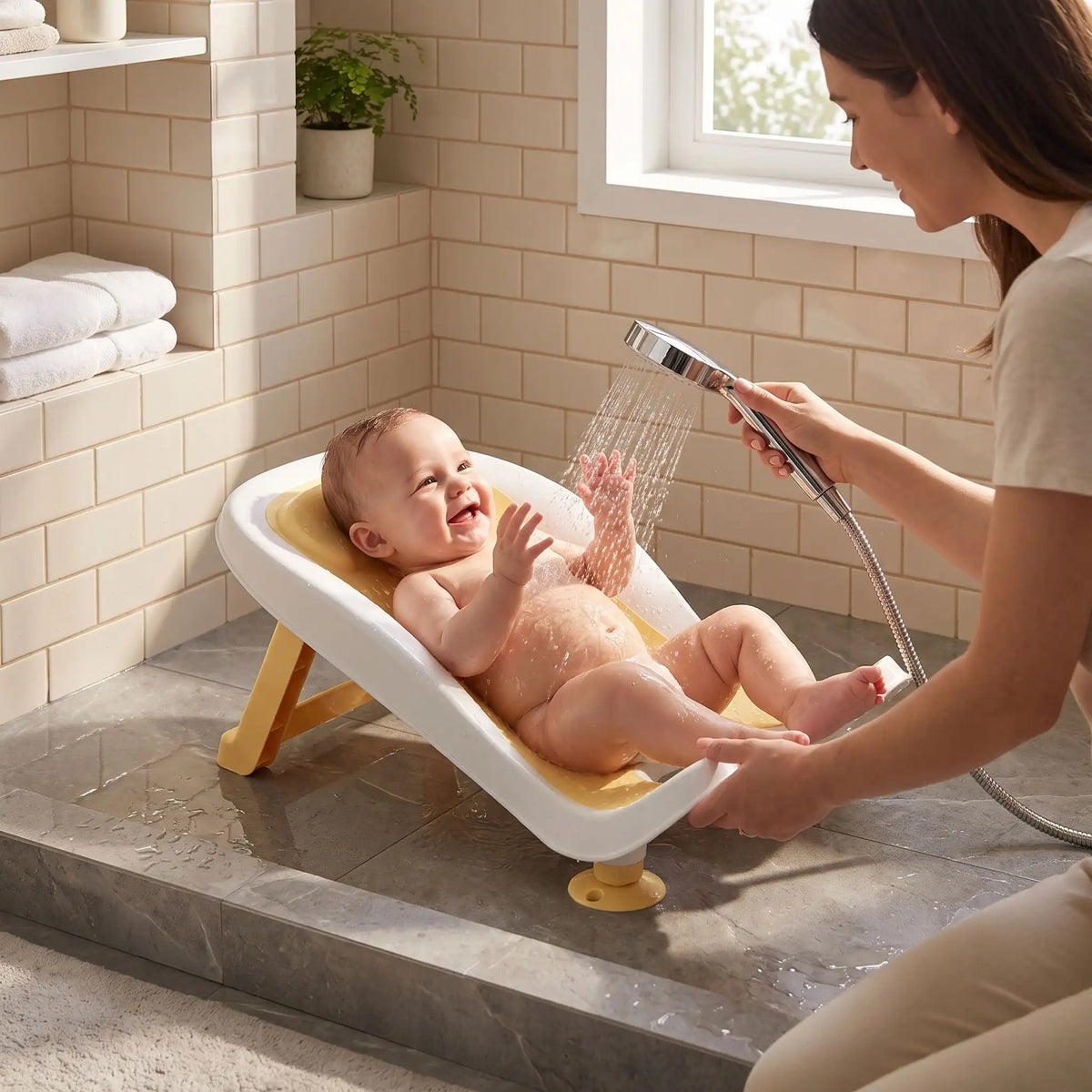 fauteuil de bain bébé secubath adhérence forte sur toute surface