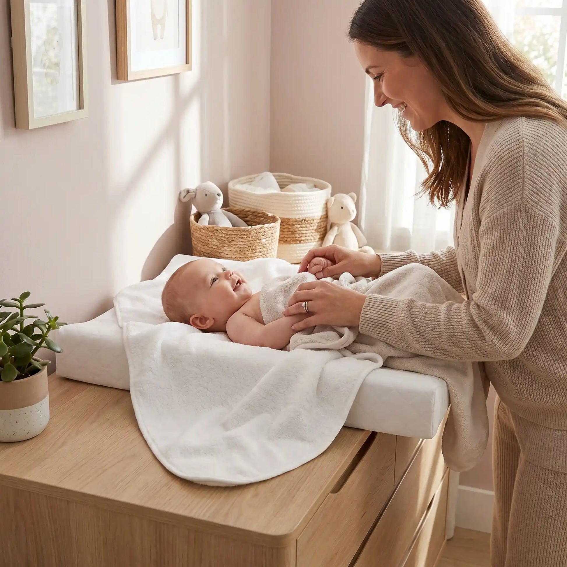 matelas à langer nomade nomi coussin après bain