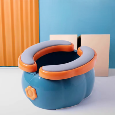 pot toilette bebe forme citrouille avec coussin protection