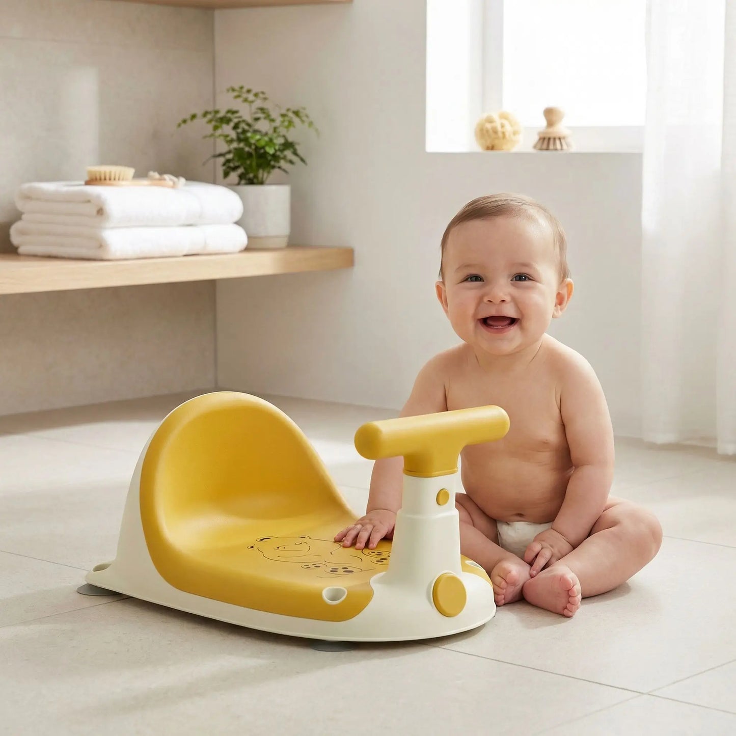 siège de bain bébé milo design ludique


