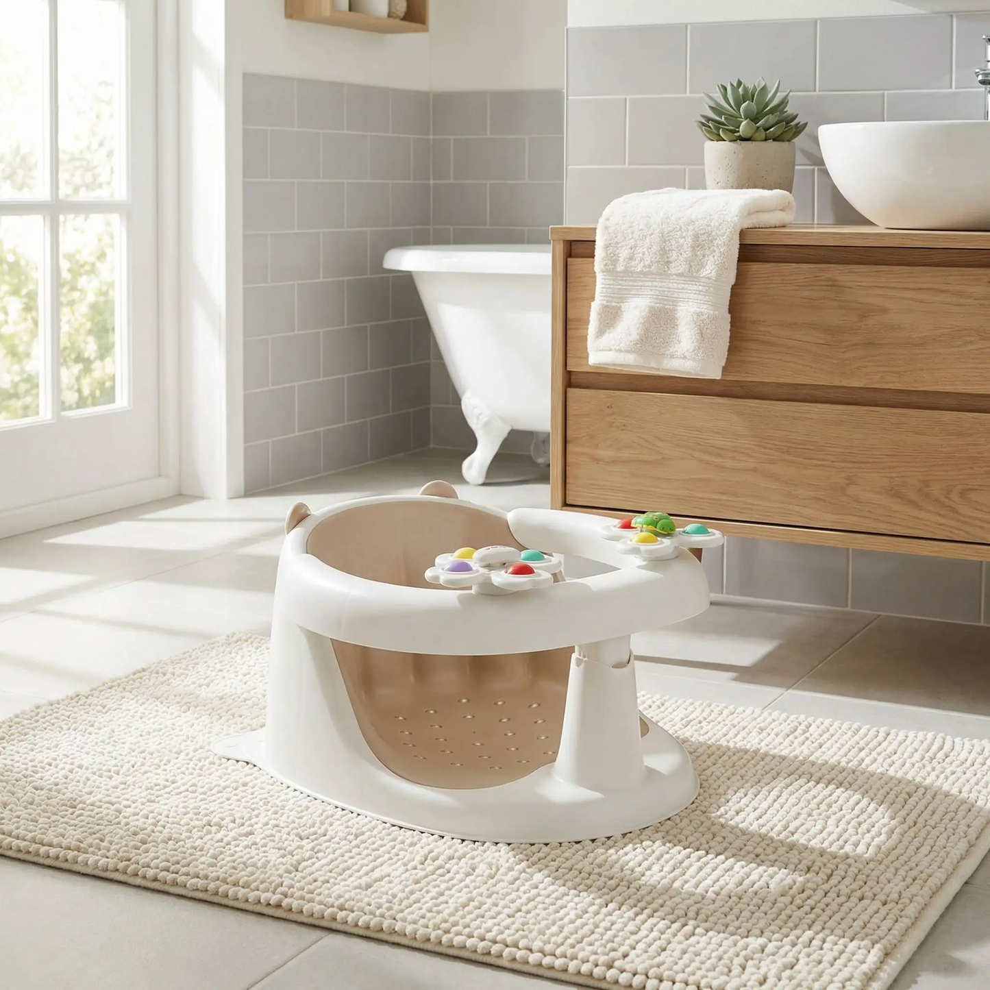 siege pour le bain bebe tubsy design ergonomique