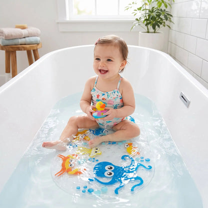 tapis de bain bebe seabed design ludique