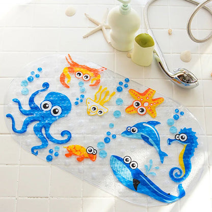 tapis de bain bebe seabed motif amimaux marins