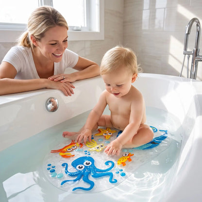 tapis de bain bebe seabed stabilité pour un bain serein