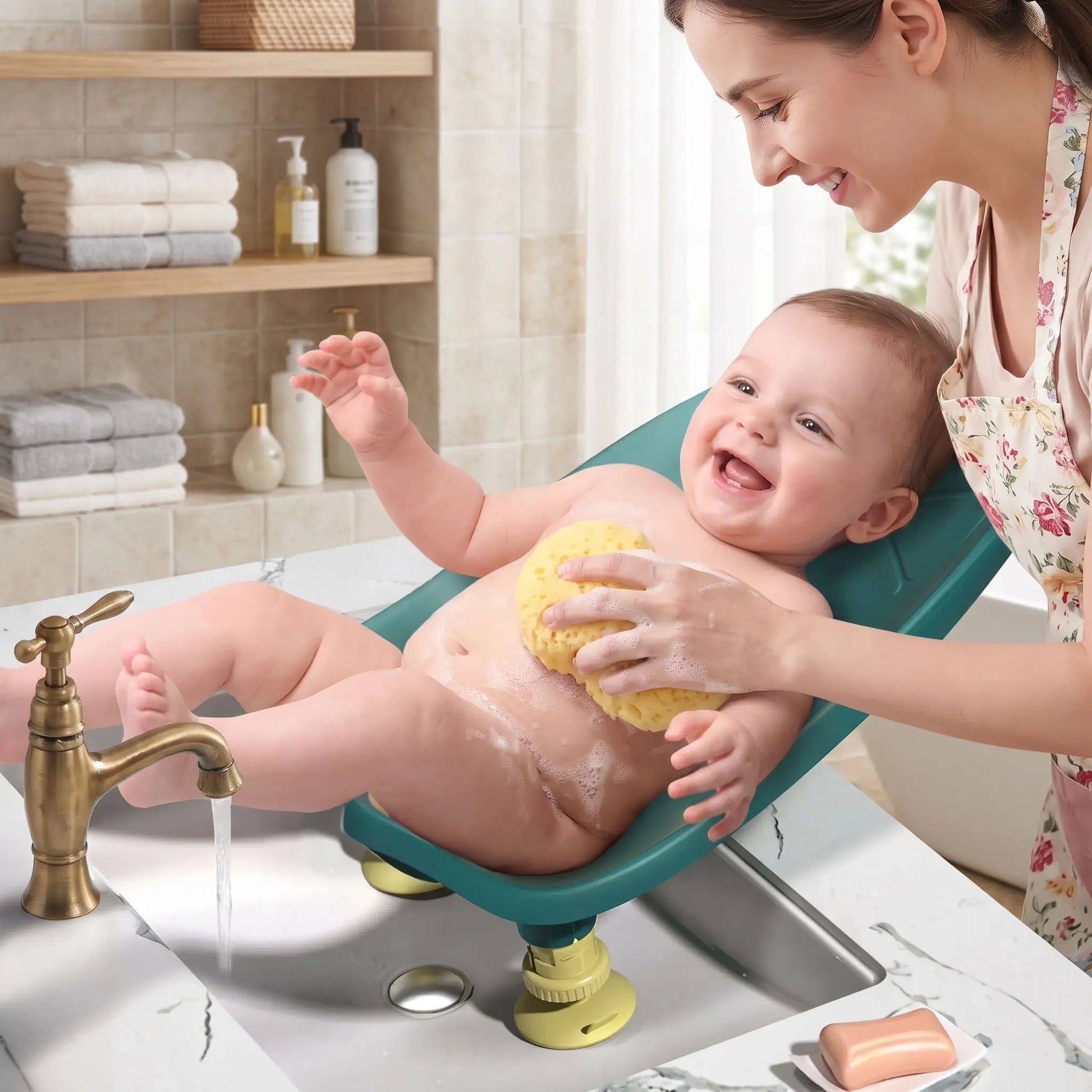 transat de bain bébé bainfix base antidérapant