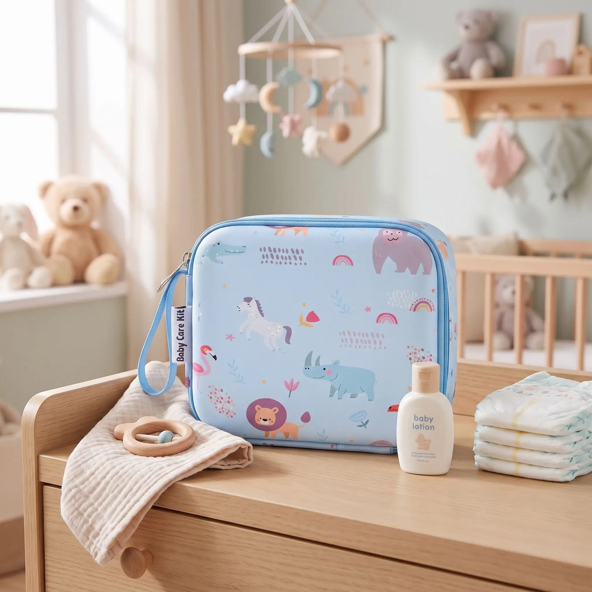 trousse de toilette garçon bluedy fermeture zippée 